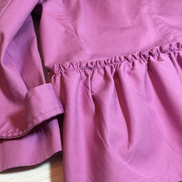 Talbots Lilac Ruffled Cinched Peplum Jacket 12P - Picture 5 of 8